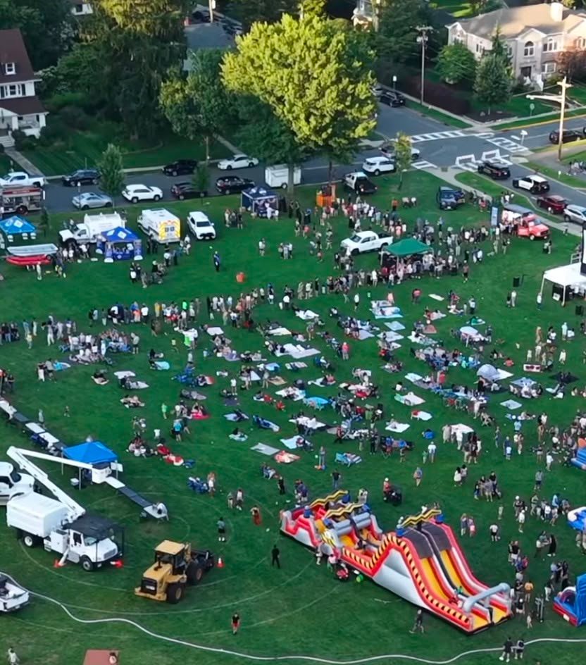 A large New Jersey community event served by Cold Stone catering